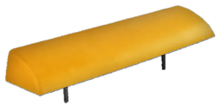 Bate-roda amarelo limitador de vagas