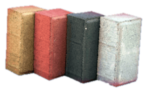 Paver retangular Bethapisos, em quatro cores